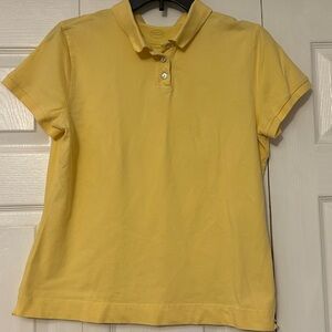Talbots Pale Yellow Polo